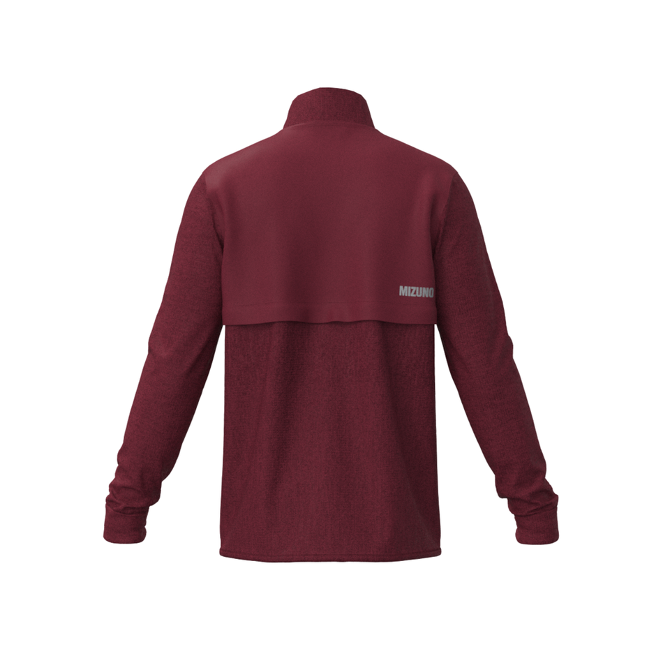 Mizuno Mizuno Melange Reflect 1/4 Zip Burgundy